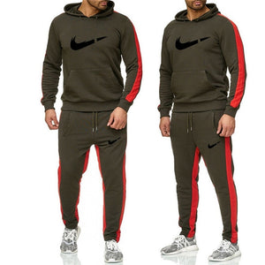 New 2019 Brand Tracksuit men thermal underwear Men Sportswear Sets Fleece Thick hoodie+Pants Sporting Suit Malechandal hombre