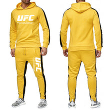 Load image into Gallery viewer, UFC Sweatshirts Sets European Code Ultimate Fighting Letter Print Sweater &amp; Sports Pants Two-piece Sports Casual Track Suit Men