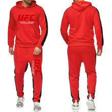 Load image into Gallery viewer, UFC Sweatshirts Sets European Code Ultimate Fighting Letter Print Sweater &amp; Sports Pants Two-piece Sports Casual Track Suit Men